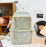 Kawaii ITA Rucksack – Transparenter Großraum Schulrucksack