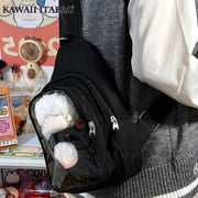 Kawaii ITA Rucksack – Plüschtier Tasche mit Sichtfenster