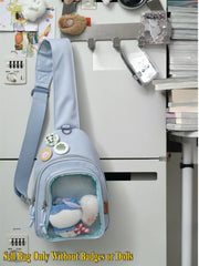 Kawaii ITA Rucksack – Plüschtier Tasche mit Sichtfenster