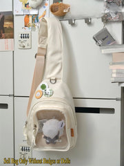 Kawaii ITA Rucksack – Plüschtier Tasche mit Sichtfenster