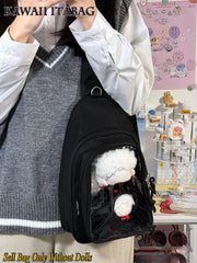 Kawaii ITA Rucksack – Plüschtier Tasche mit Sichtfenster