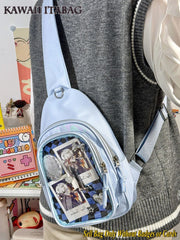 Kawaii ITA Rucksack – Plüschtier Tasche mit Sichtfenster