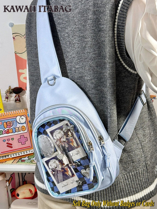 Kawaii ITA Rucksack – Plüschtier Tasche mit Sichtfenster