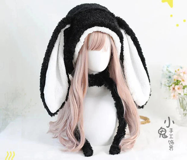 Kawaii Loppy Häschen Plüschmütze – Flauschige Wintermütze