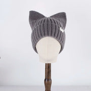 Kawaii Katze Beanie Mütze Koreanisch Stil Wolle Strickmütze