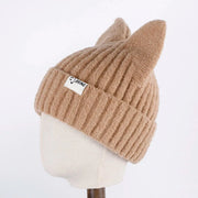 Kawaii Katze Beanie Mütze Koreanisch Stil Wolle Strickmütze