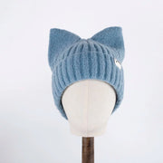 Kawaii Katze Beanie Mütze Koreanisch Stil Wolle Strickmütze