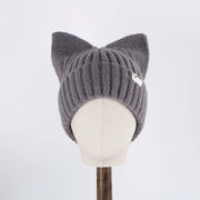 Kawaii Katze Beanie Mütze Koreanisch Stil Wolle Strickmütze
