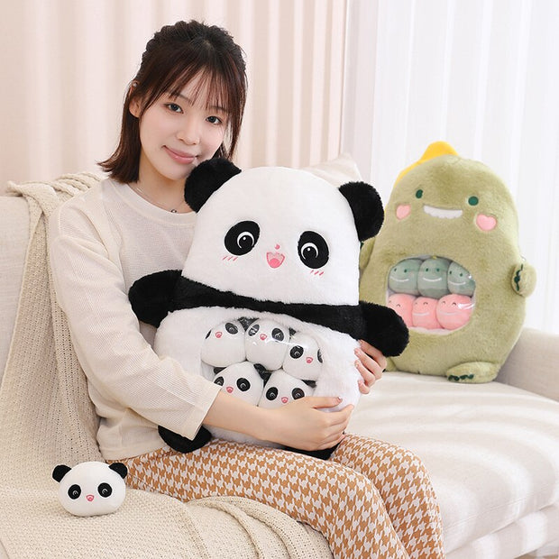Kawaii Plüschtier Set 6-teilig – Koala Hase Panda Dino