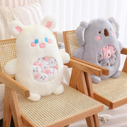 Kawaii Plüschtier Set 6-teilig – Koala Hase Panda Dino