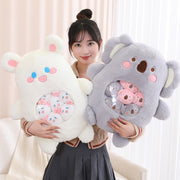 Kawaii Plüschtier Set 6-teilig – Koala Hase Panda Dino