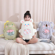 Kawaii Plüschtier Set 6-teilig – Koala Hase Panda Dino