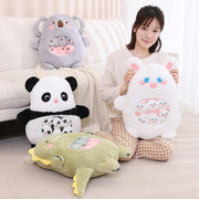 Kawaii Plüschtier Set 6-teilig – Koala Hase Panda Dino