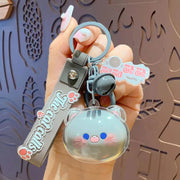 Kawaii Katze Kopf Schlüsselanhänger – Süßes Accessoire