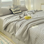 Seersucker Sommerdecke aus gewaschener Baumwolle – KShoppu