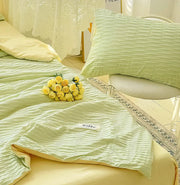 Seersucker Sommerdecke aus gewaschener Baumwolle – KShoppu