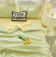 Seersucker Sommerdecke aus gewaschener Baumwolle – KShoppu