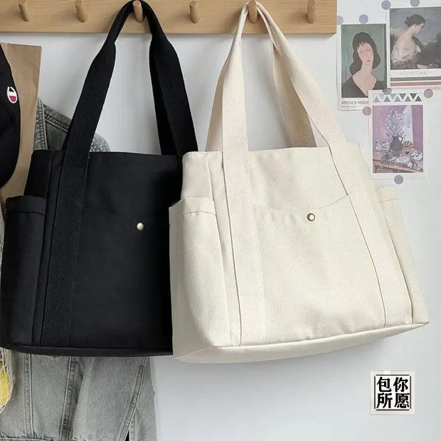 Canvas Tragetasche Groß – Hohe Kapazität Einkaufstasche