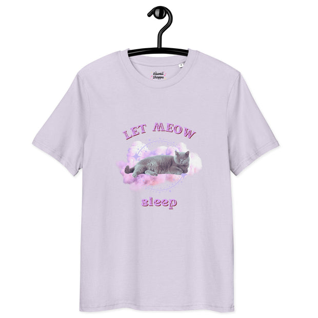 Kawaii Bio-Baumwolle T-Shirt – Let Meow Sleep