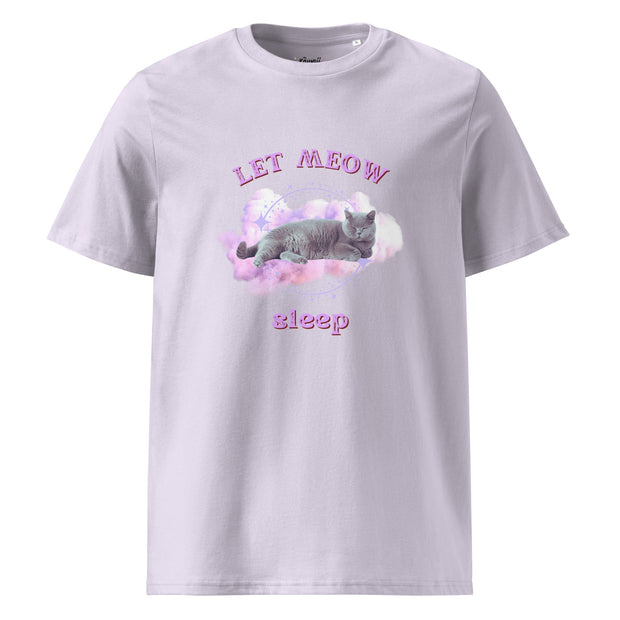 Kawaii Bio-Baumwolle T-Shirt – Let Meow Sleep