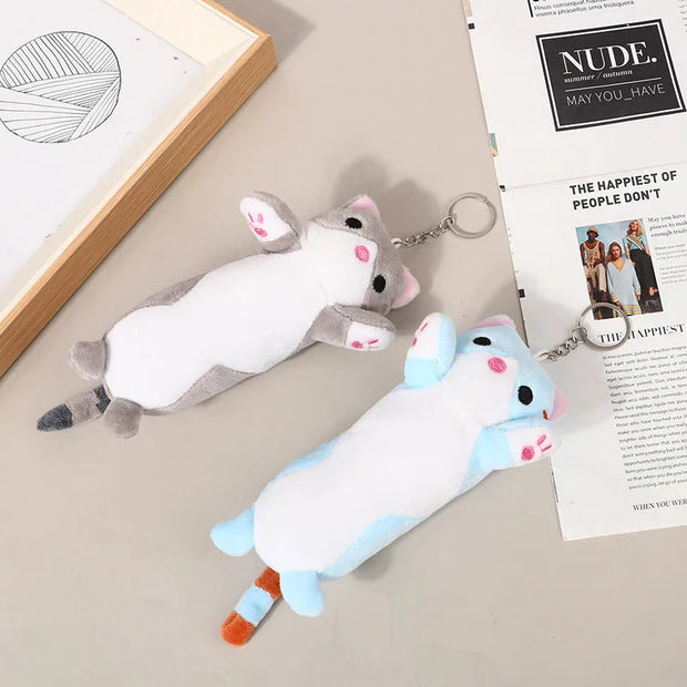 Kawaii Katze Plüsch Schlüsselanhänger – Niedliches Accessoire