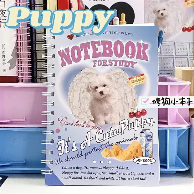 Kawaii Herz Spiralblock A5 Liniert – 50 Blätter