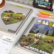 Kawaii Herz Spiralblock A5 Liniert – 50 Blätter