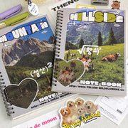 Kawaii Herz Spiralblock A5 Liniert – 50 Blätter