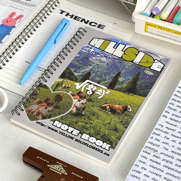 Kawaii Herz Spiralblock A5 Liniert – 50 Blätter