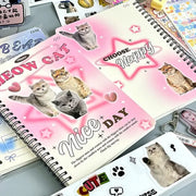 Kawaii Herz Spiralblock A5 Liniert – 50 Blätter