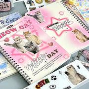 Kawaii Herz Spiralblock A5 Liniert – 50 Blätter