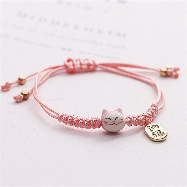 Kawaii Glückskatze Armband – Niedlicher Schmuck
