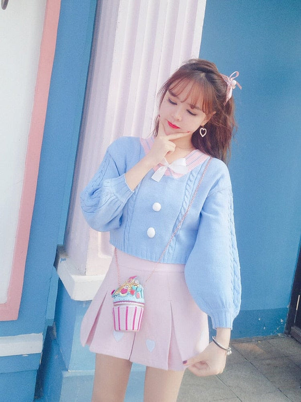 Kawaii Strick Crop Pullover – Lucy Lou Design