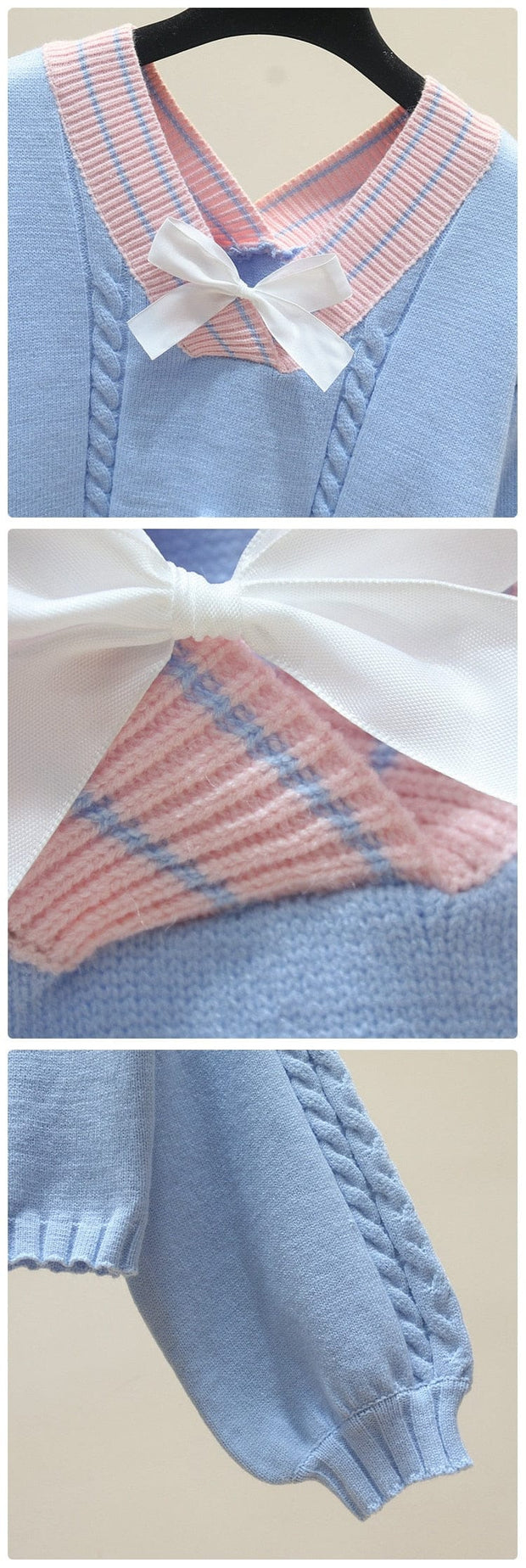 Kawaii Strick Crop Pullover – Lucy Lou Design