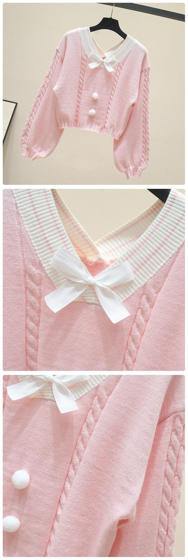 Kawaii Strick Crop Pullover – Lucy Lou Design
