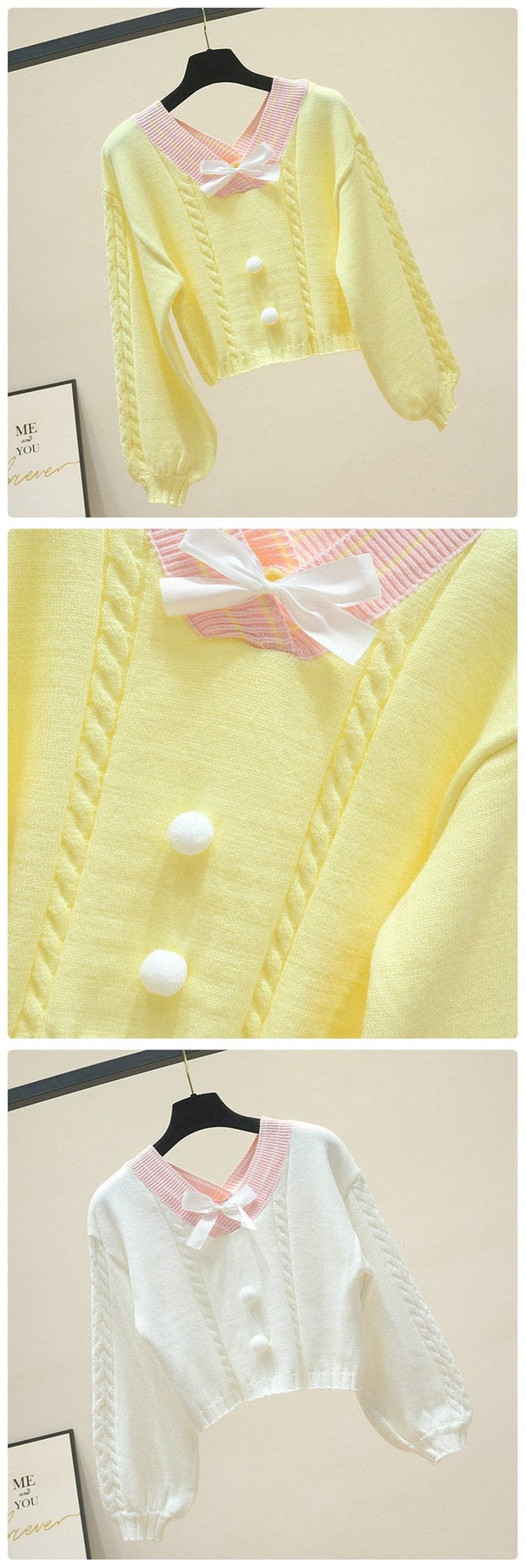 Kawaii Strick Crop Pullover – Lucy Lou Design