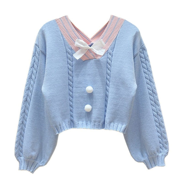 Kawaii Strick Crop Pullover – Lucy Lou Design