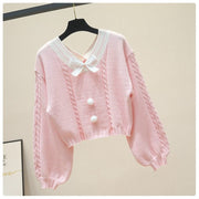 Kawaii Strick Crop Pullover – Lucy Lou Design