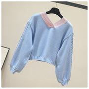 Kawaii Strick Crop Pullover – Lucy Lou Design