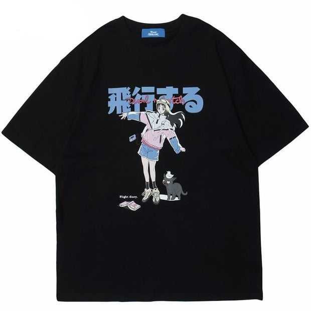 Kanji T-Shirt Luna Skate – Kawaii Design
