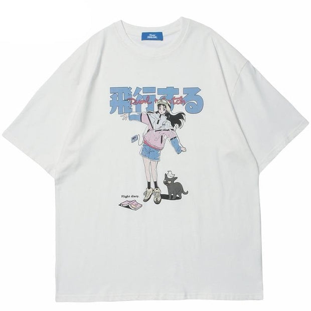 Kanji T-Shirt Luna Skate – Kawaii Design