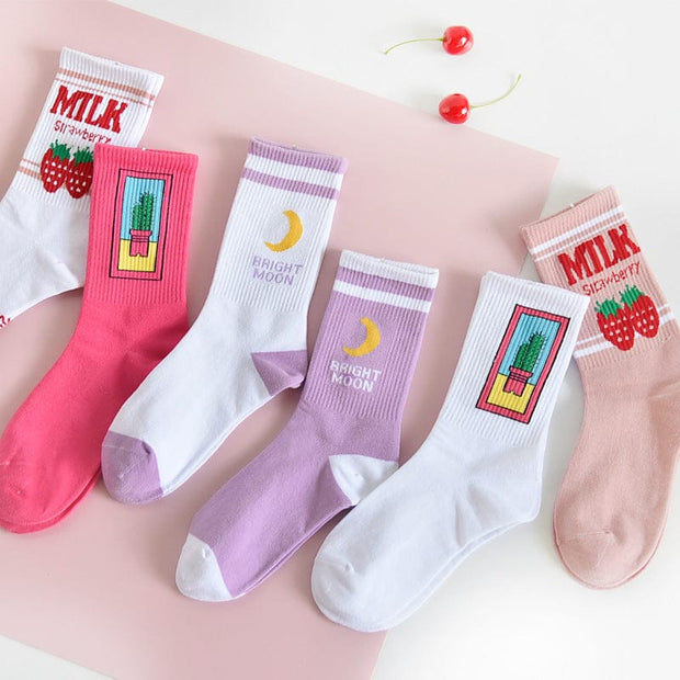 Kawaii Mondmilch Socken – Süße Strümpfe