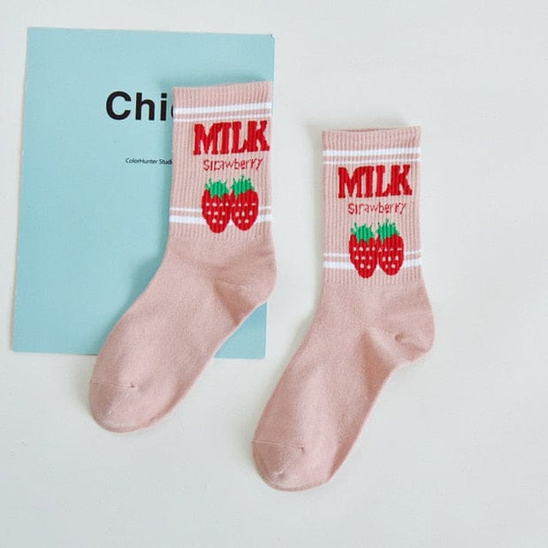 Kawaii Mondmilch Socken – Süße Strümpfe