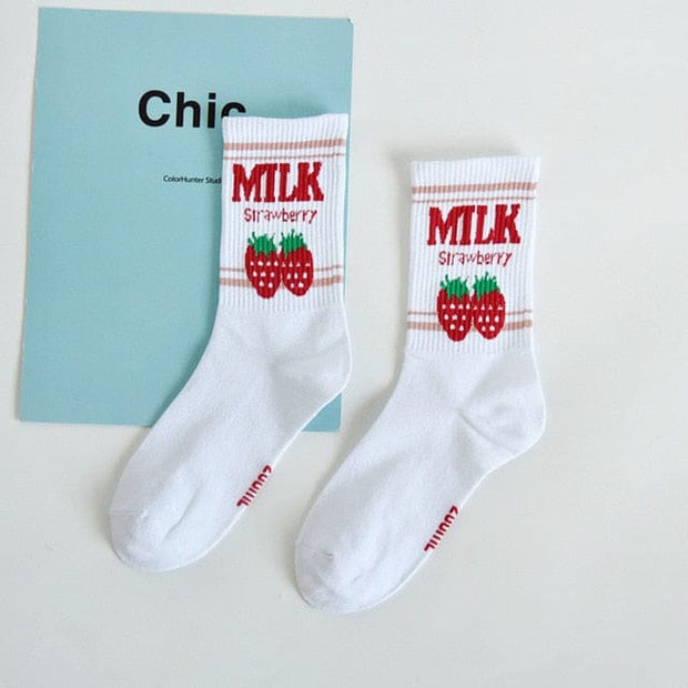 Kawaii Mondmilch Socken – Süße Strümpfe
