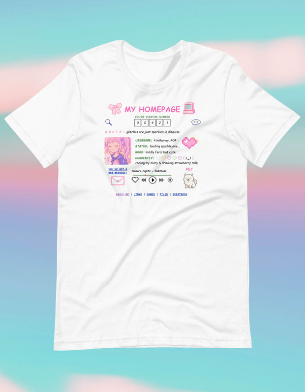 90er Ästhetik Damen T-Shirt – My Homepage Design