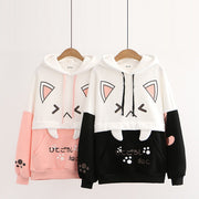 Kawaii Katze Hoodie – Weicher Nya Pullover