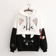 Kawaii Katze Hoodie – Weicher Nya Pullover