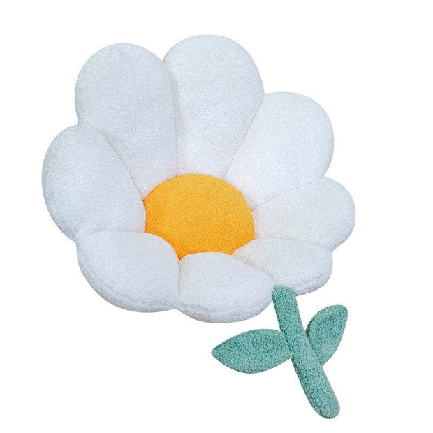 Kawaii Blume Plüschkissen – Pastell Gänseblümchen Stuhlkissen