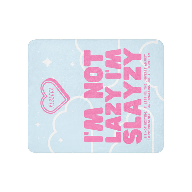 Kuscheldecke mit Namen Slayzy™ – Weiches Fleece 50x60in