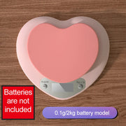 Herzförmige Digitale Küchenwaage Pink – Kawaii Design